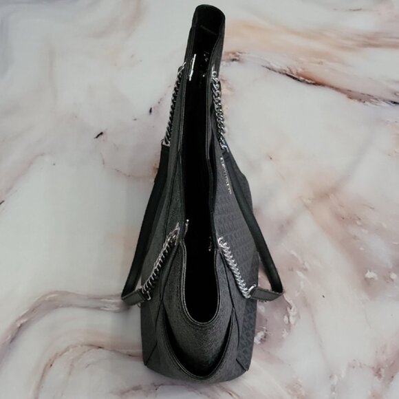 Michael Kors Outlet Jet Set Large Logo Shoulder Bag Color: Black :) - Picture 11 of 17